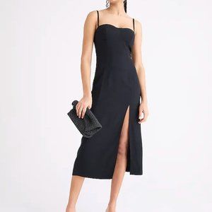 J. Crew Fitted Crepe Bustier Dress
